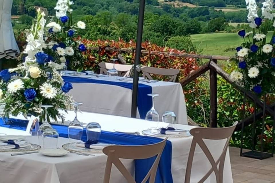 Bianco e blu
