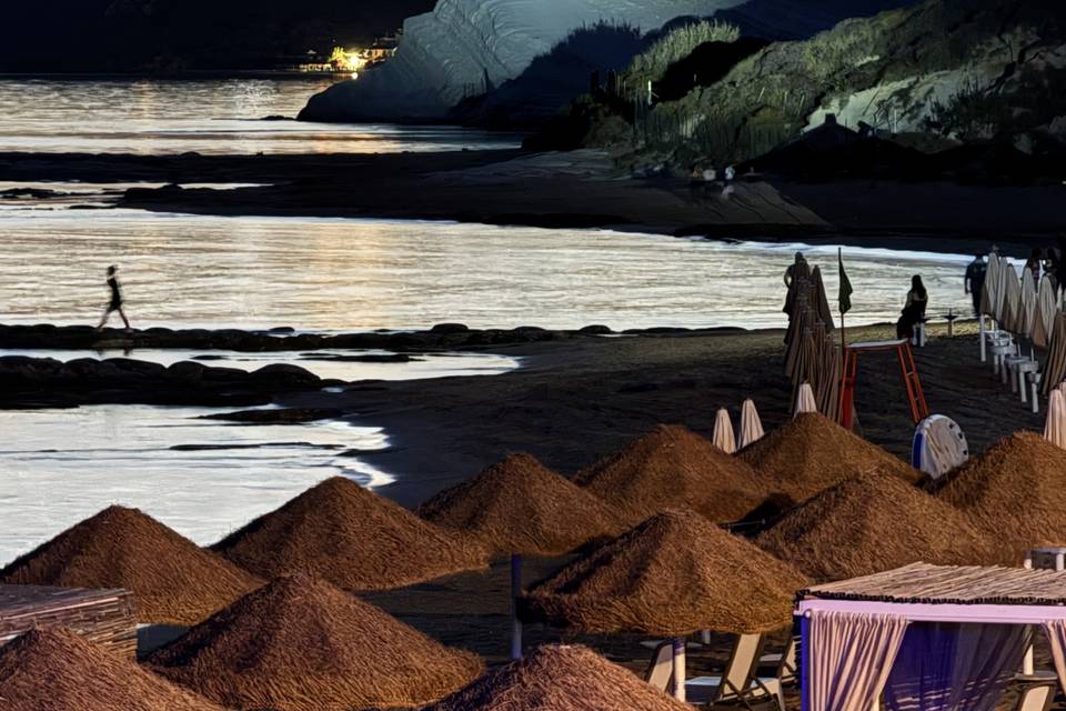 Scala dei Turchi illuminata