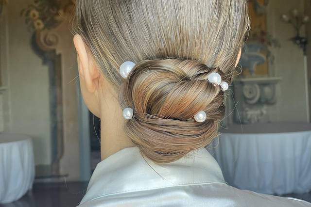 Sleek chignon