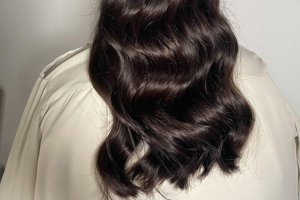Half updo