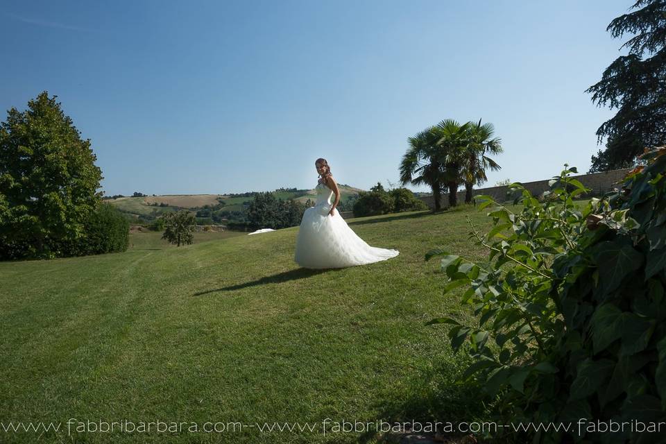 Sposa nel parco