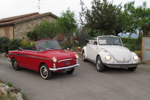 Noleggio Bianchina 1965 e Maggiolone 1973