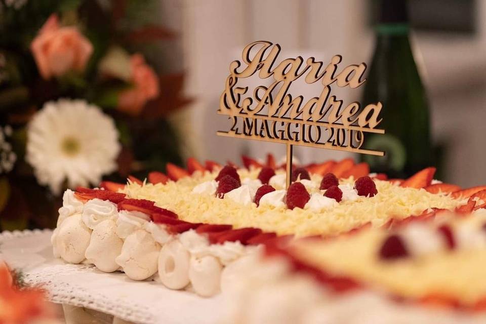 Cake topper matrimonio