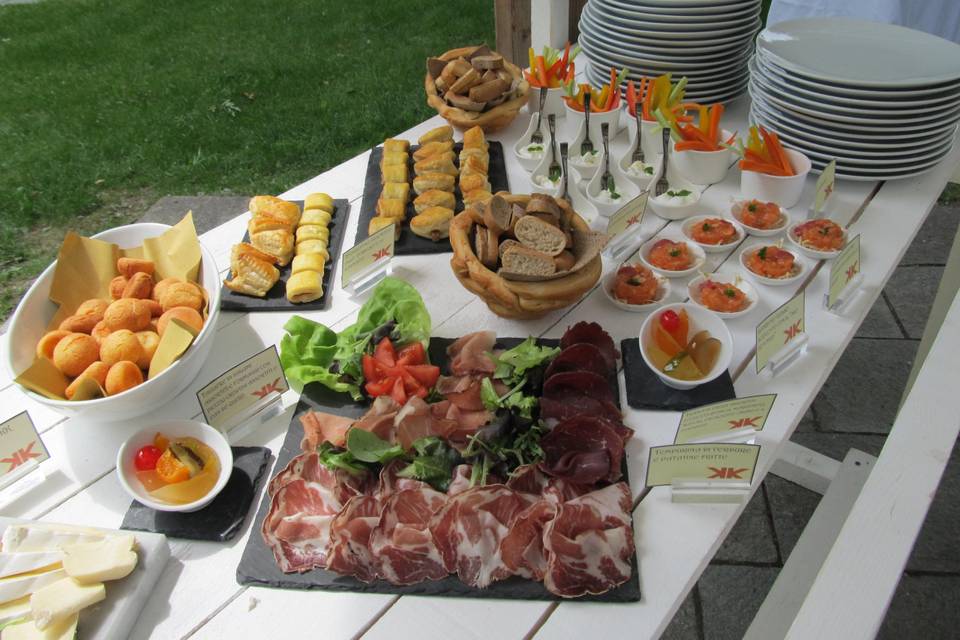 Buffet nel parco