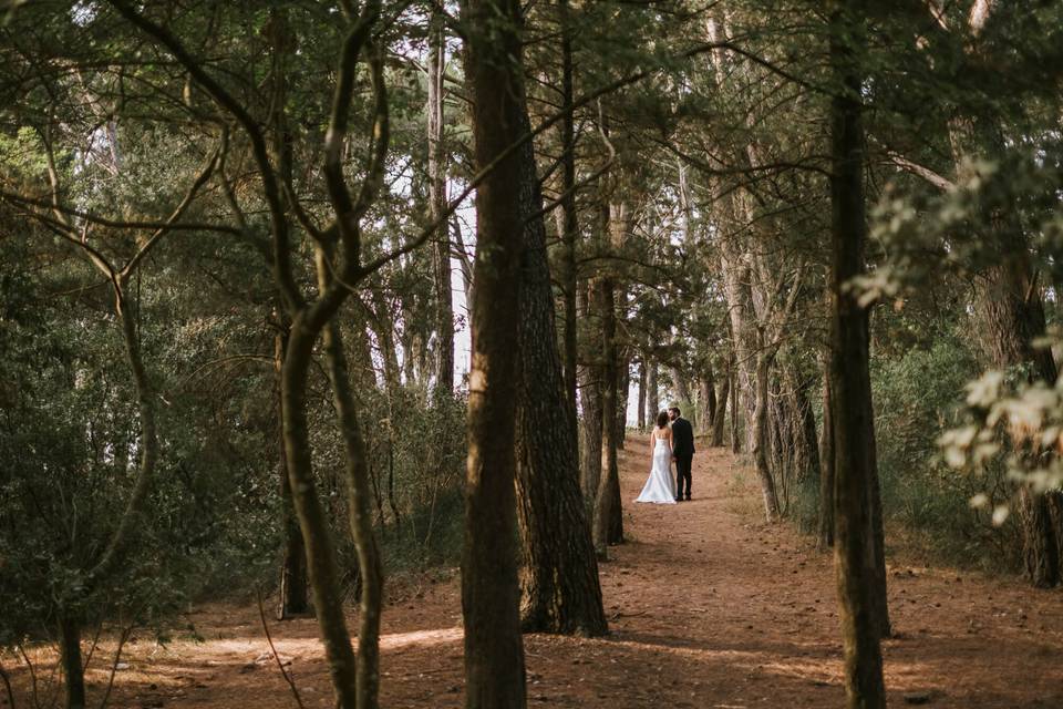 Ritratti di coppia al bosco