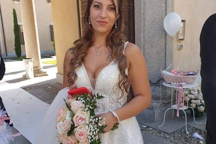 La sposa dopo la cerimonia