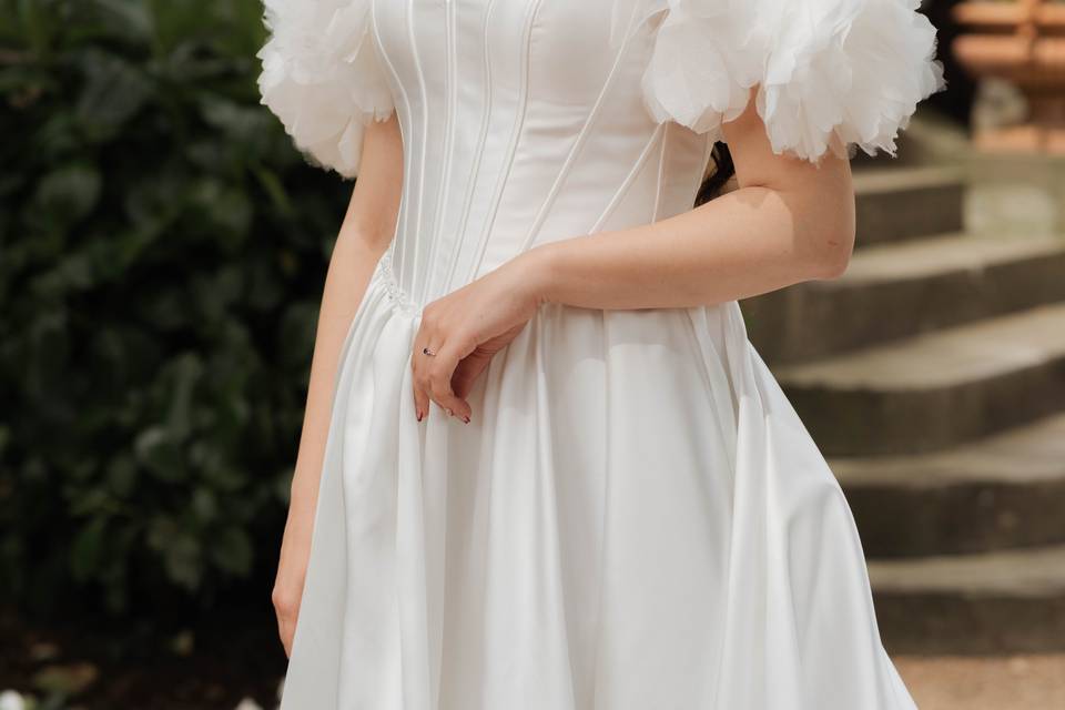 Dettaglio abito sposa