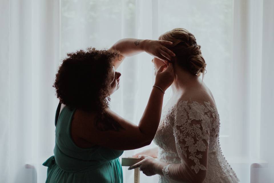 Preparazione sposa