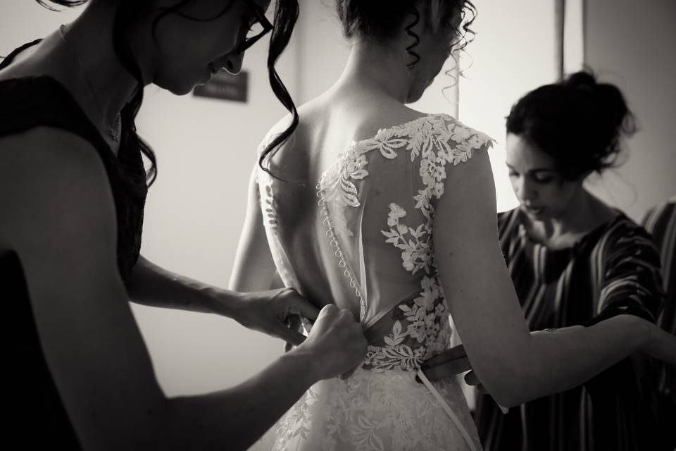 Preparazione sposa