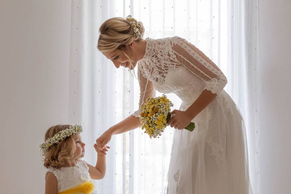 Fotografia sposa e bambini