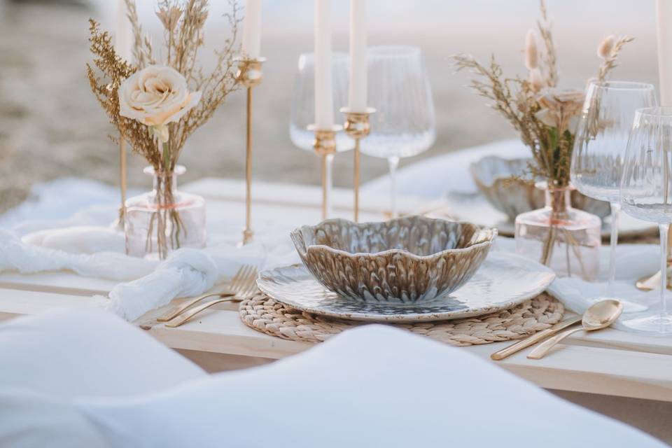 Dinner on the beach