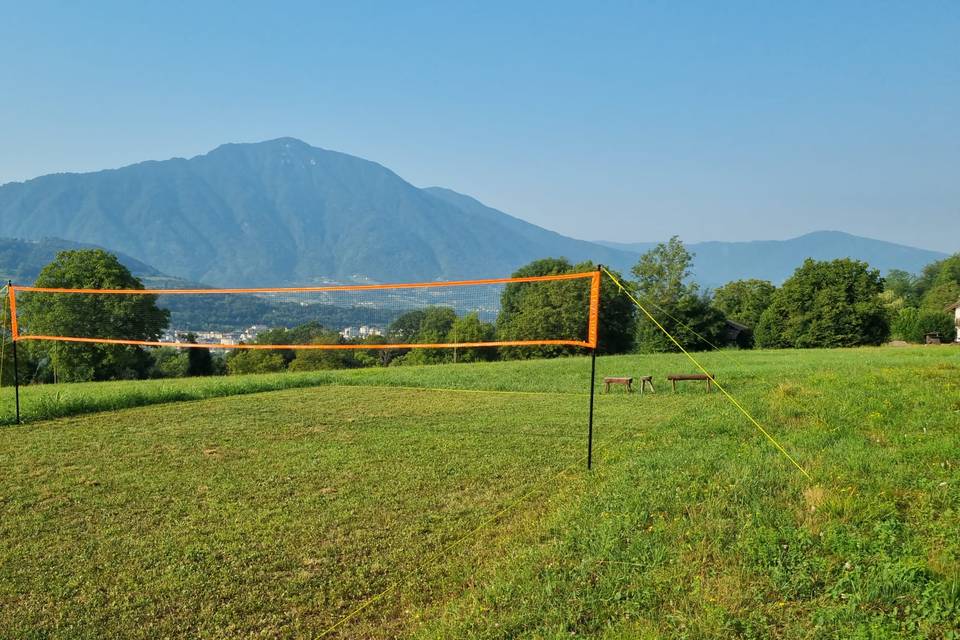 Campo di pallavolo e calcetto