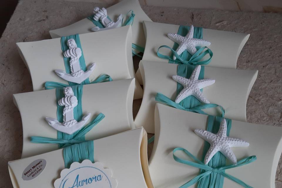 Segnaposto mare tiffany