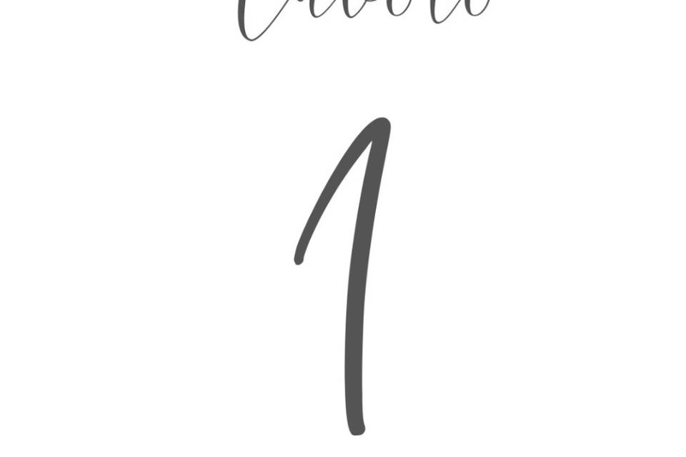 Numero tavolo
