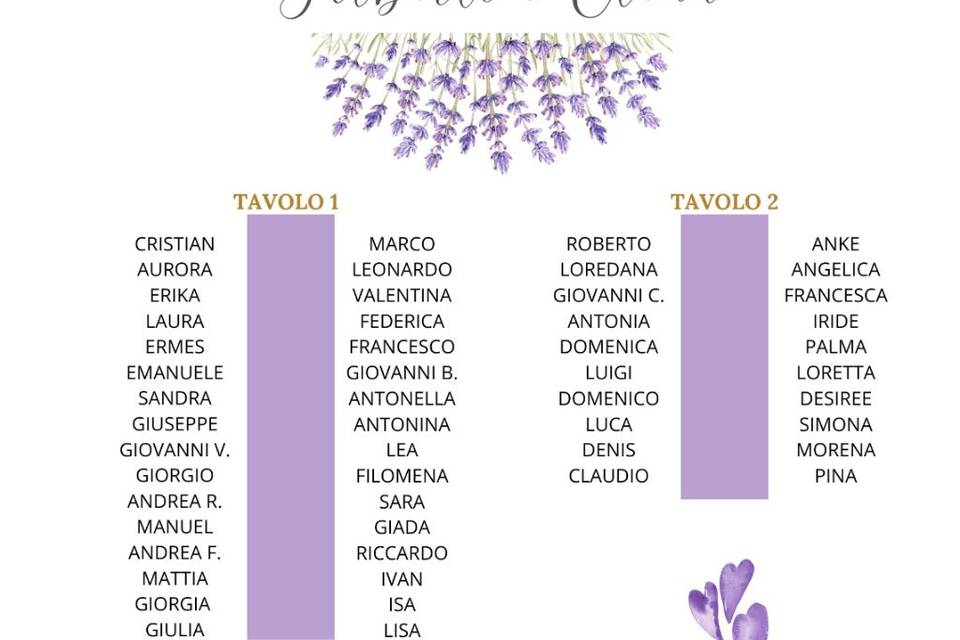 Tableau de mariage