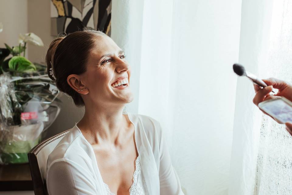 Trucco sposa luminoso