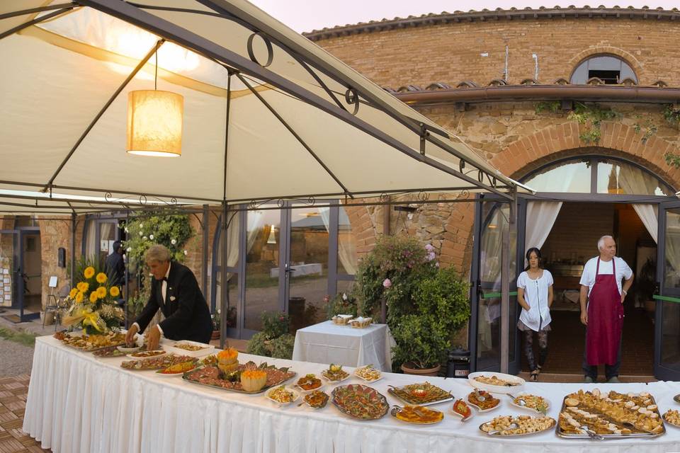 Buffet all'aperto