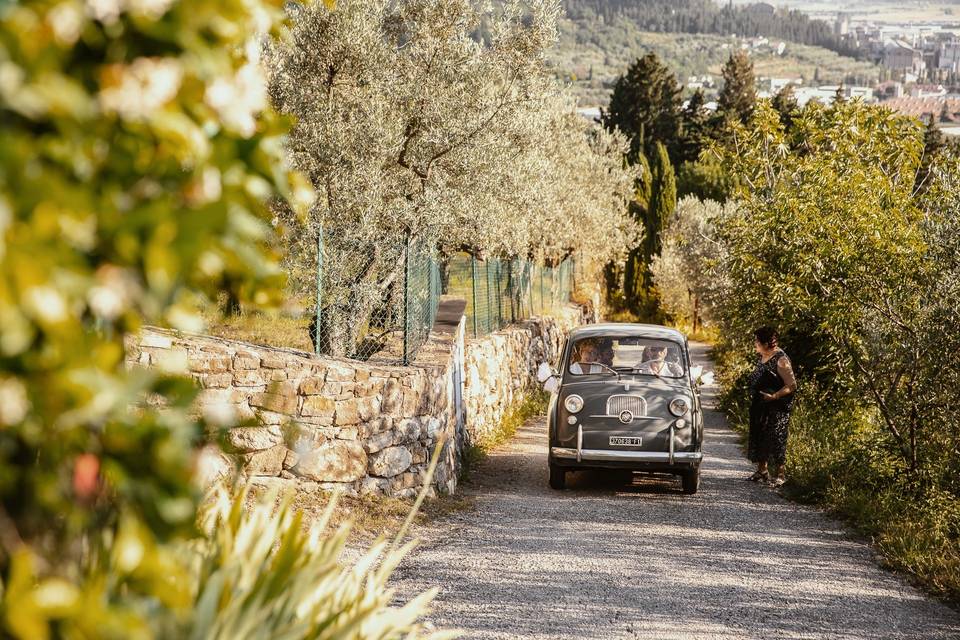 Arrivo al poggio