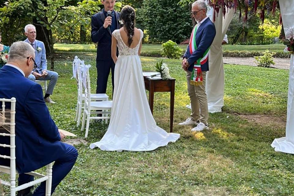 Matrimonio in villa Brà