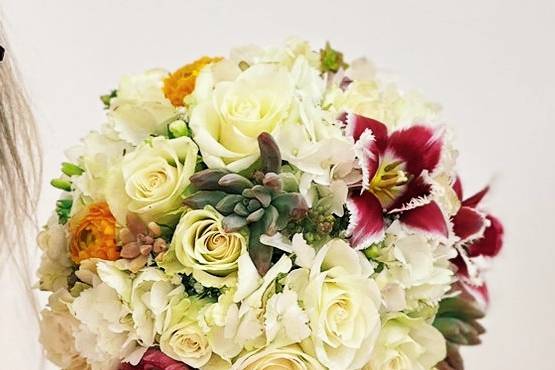 Bouquet sposa compatto