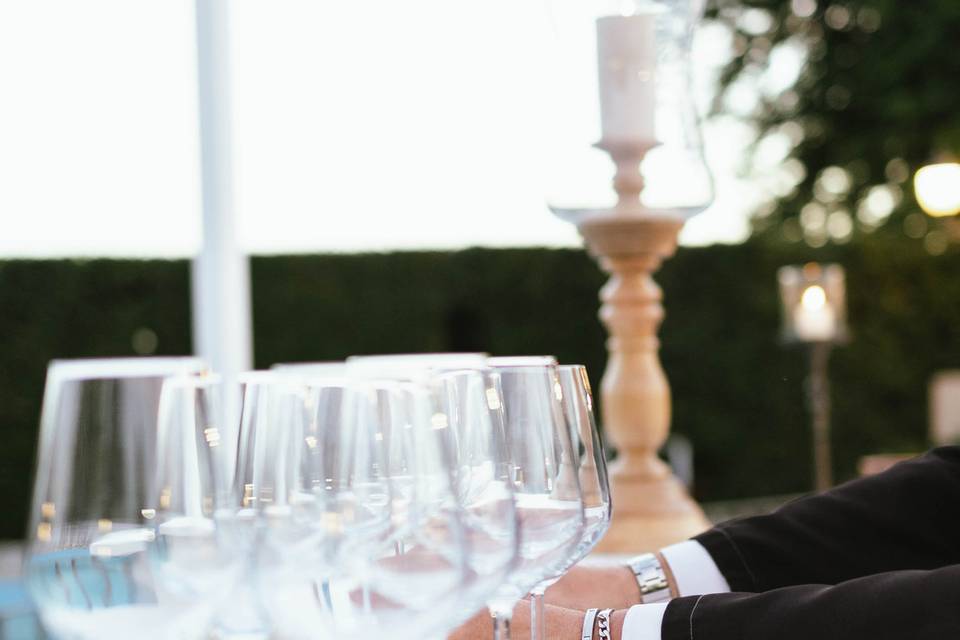 Allestimento Welcome aperitif