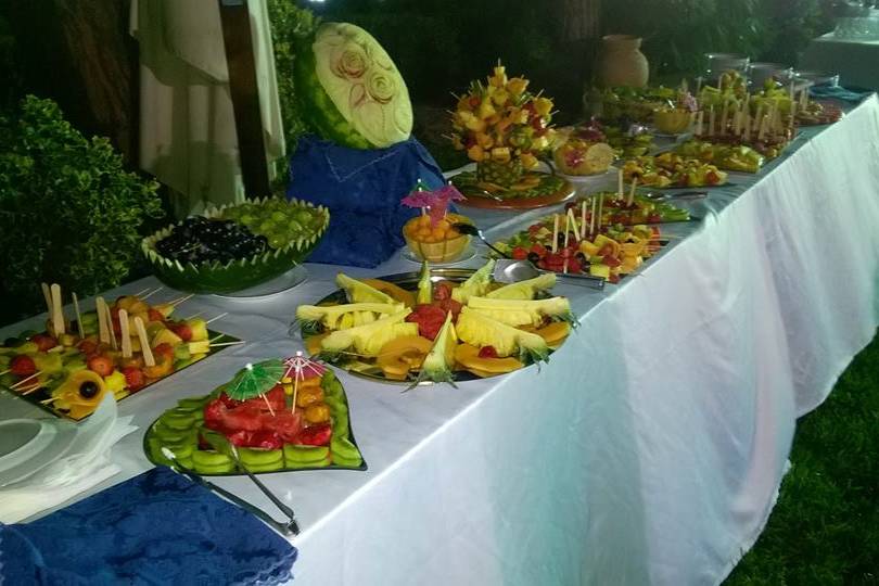 Il buffet di frutta