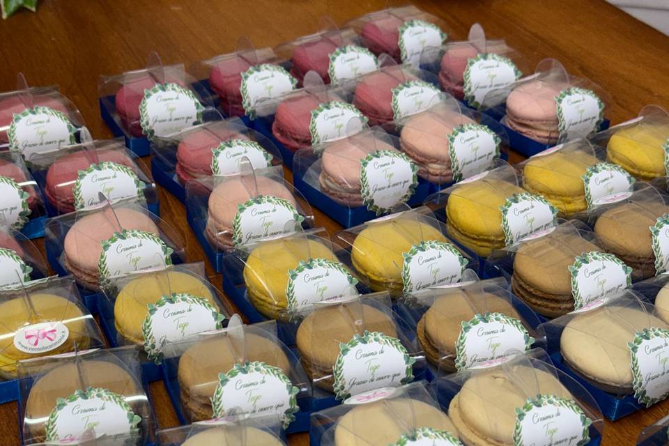 Segnaposto Scatola Macaron