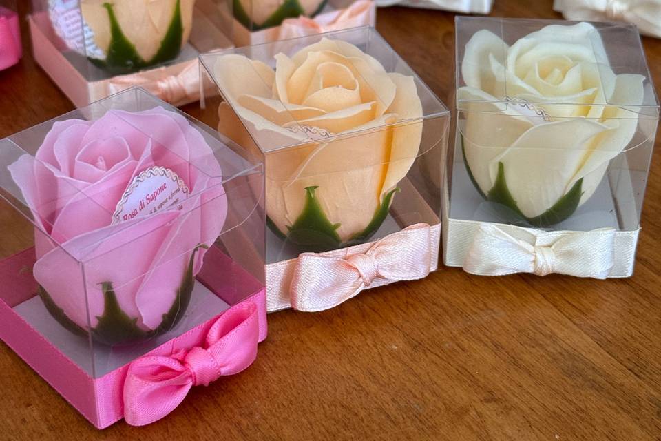 Segnaposto Rosa di Sapone Box