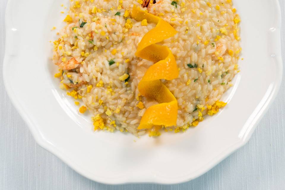 Risotto treccia fumè e agrumi