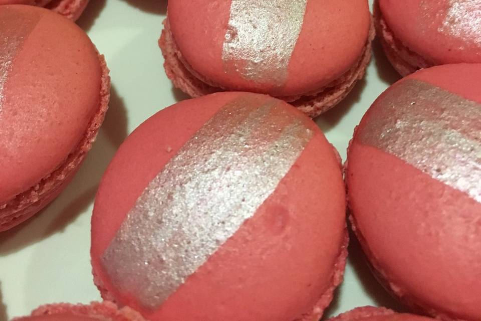 Macarons ai lamponi