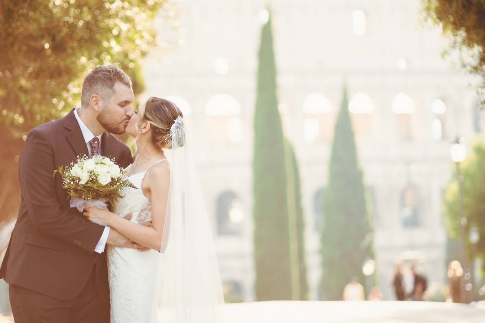 Bacio al colosseo