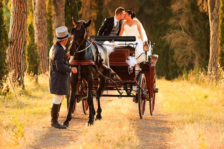 The Wedding by Carriage