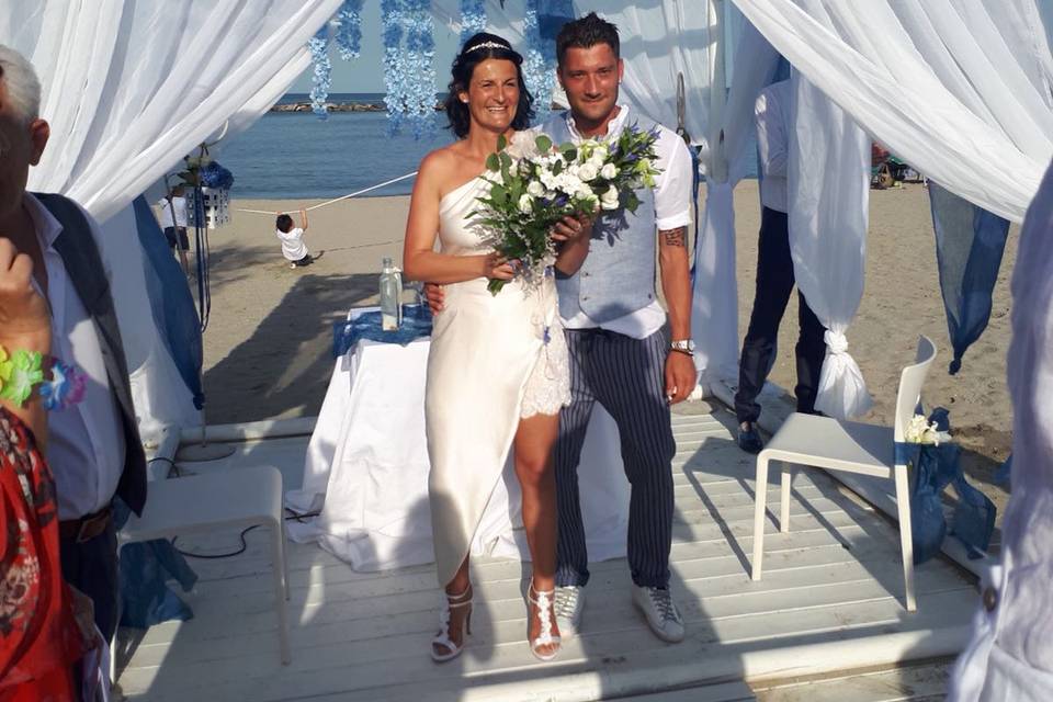 Sposa in spiaggia