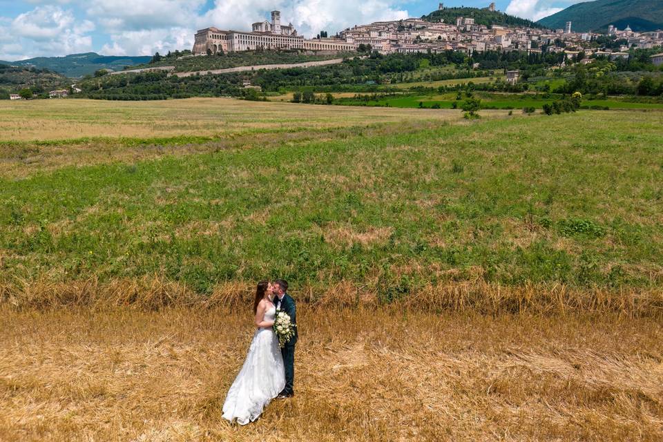 Volando sopra Assisi