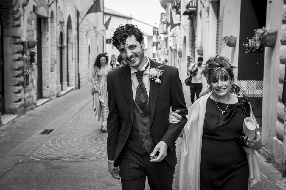 Winter wedding in Assisi