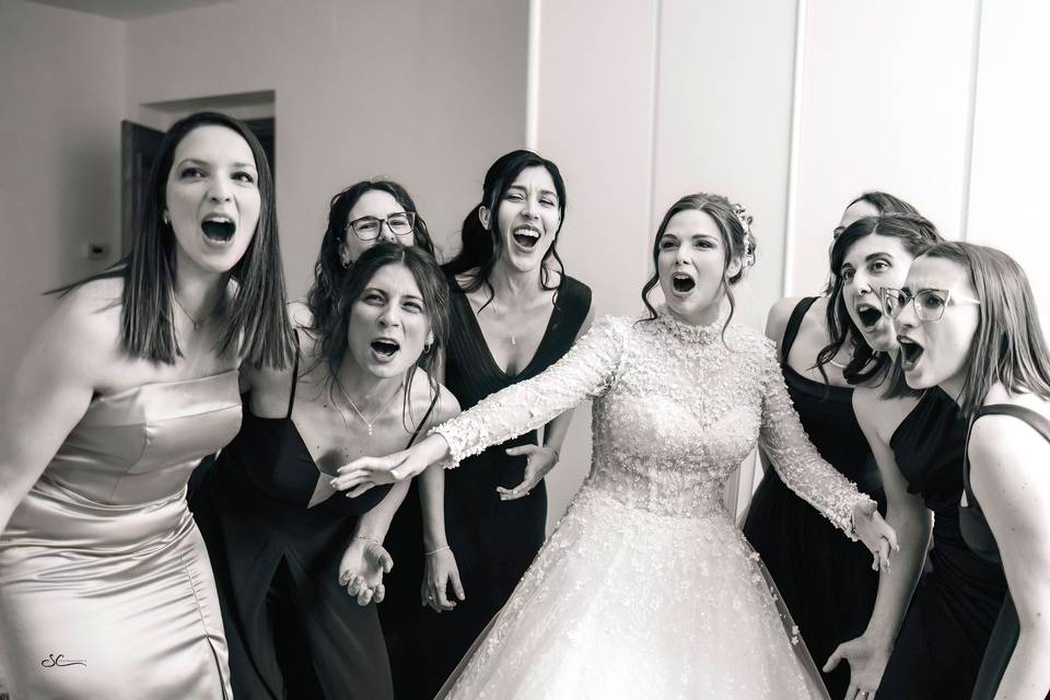 Amiche sposa bride umbria