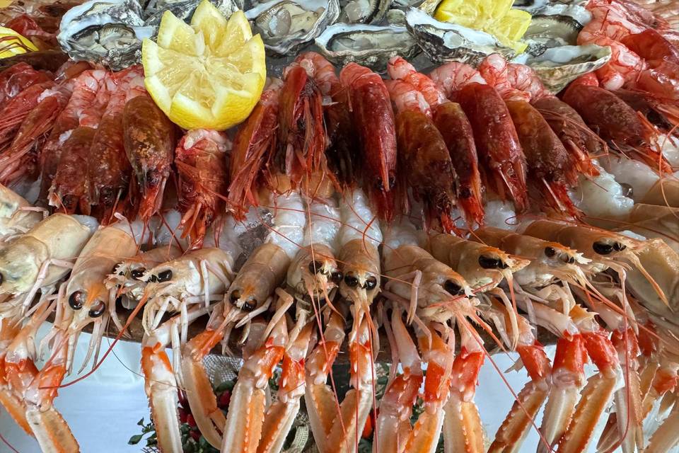 Ostriche, Scampi e Gamberi