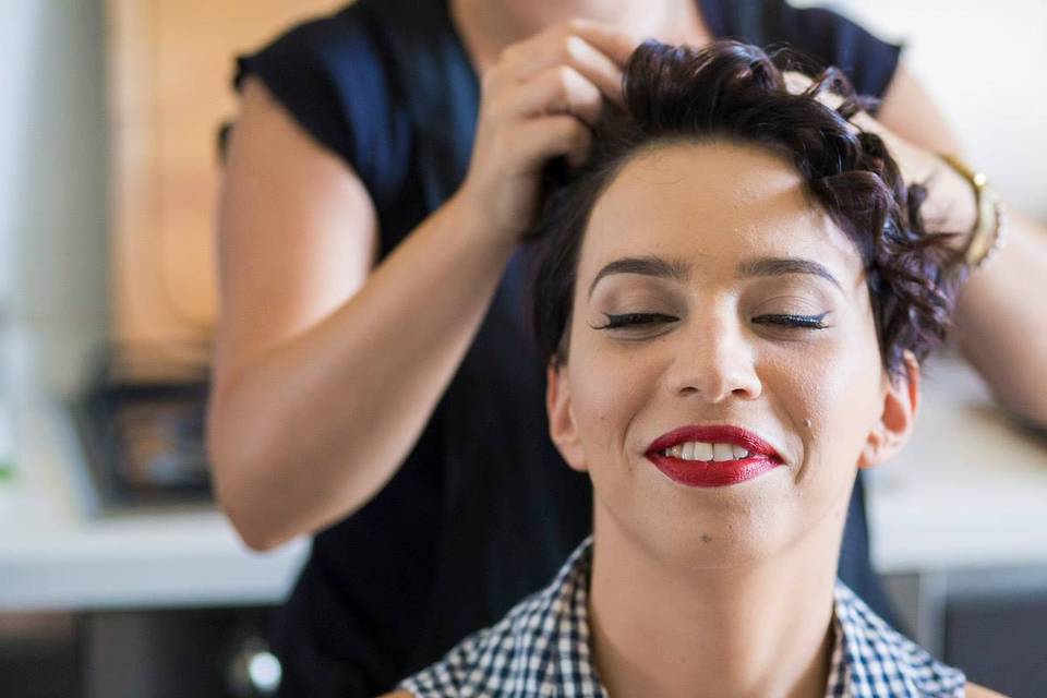 Trucco sposa stile anni '50