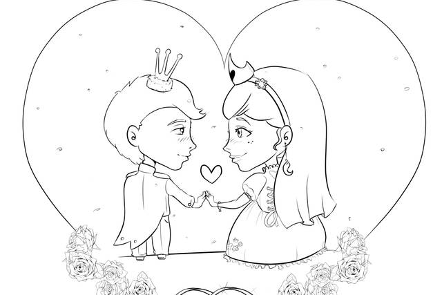 Matrimonio personaggi chibi