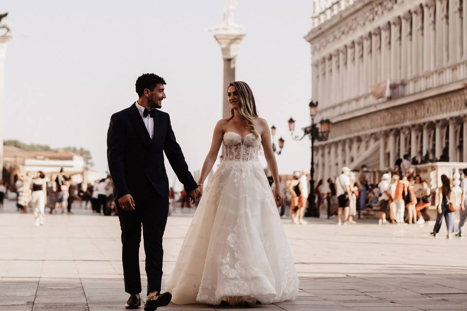 Wedding day in venice