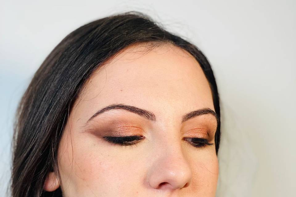 Bridal makeup.