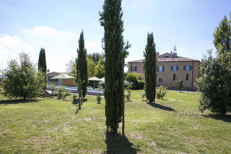 Vista sulla piscina