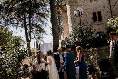 Il buffet in giardino