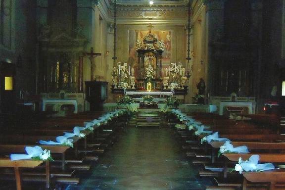 Allestimento della chiesa