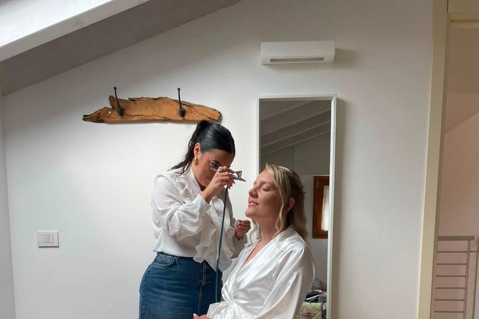 Makeup con aerografo