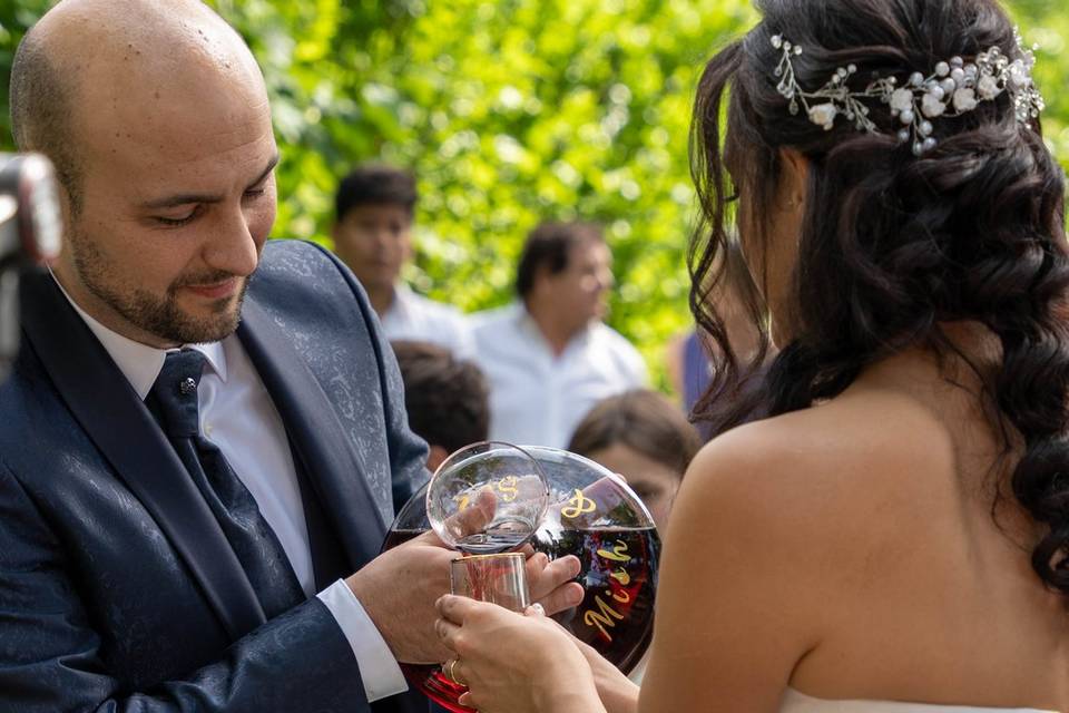 La cerimonia del vino