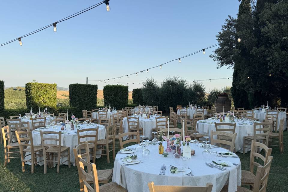 Cena in giardino