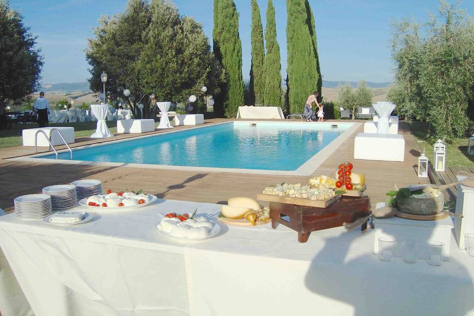 Buffet piscina