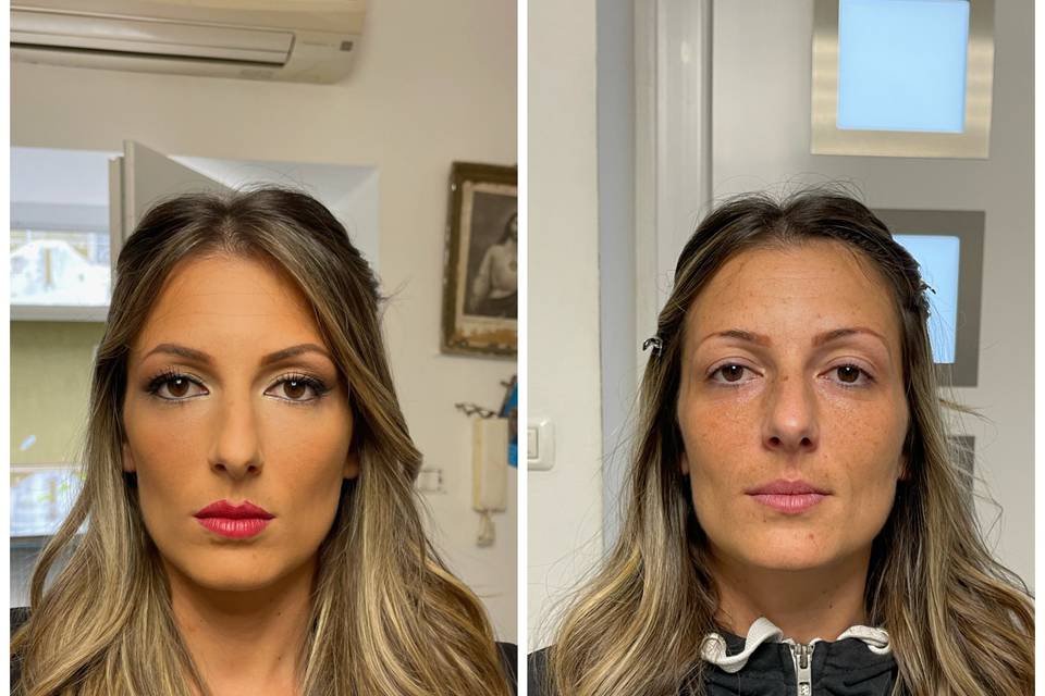 Make-up cerimonia (prima/dopo)