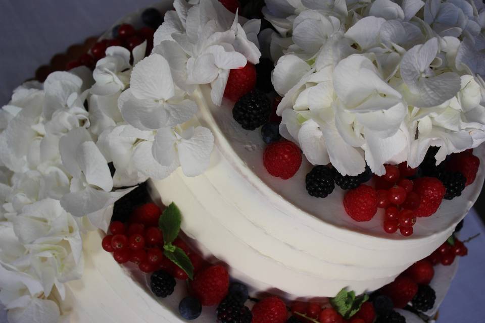 Wedding cake ai frutti rossi